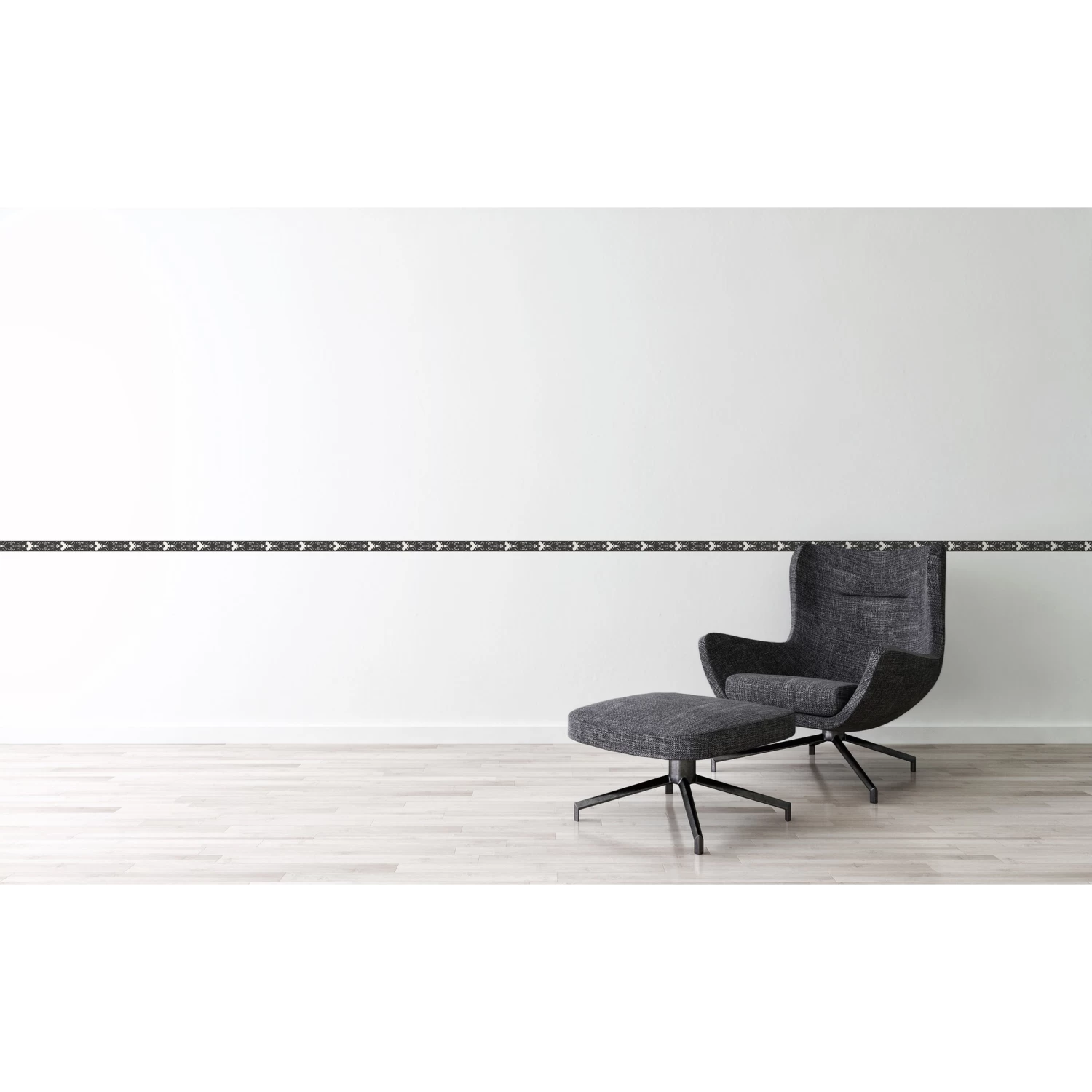 A.S. Creation Only Borders 9 | 962141 | Frise En Papier Peint Intissé | 0.05 M X 5 M | Noir 2 A.S. Creation Only Borders 9 | 962141 | Frise En Papier Peint Intissé | 0.05 M X 5 M | Noir – Image 2