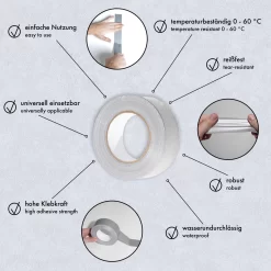 PROVISTON | Ruban Adhésif Toilé 48 Mm X 50 M | Ruban Toilé Résistant Eau -Décoratif Soldes AS902311 6