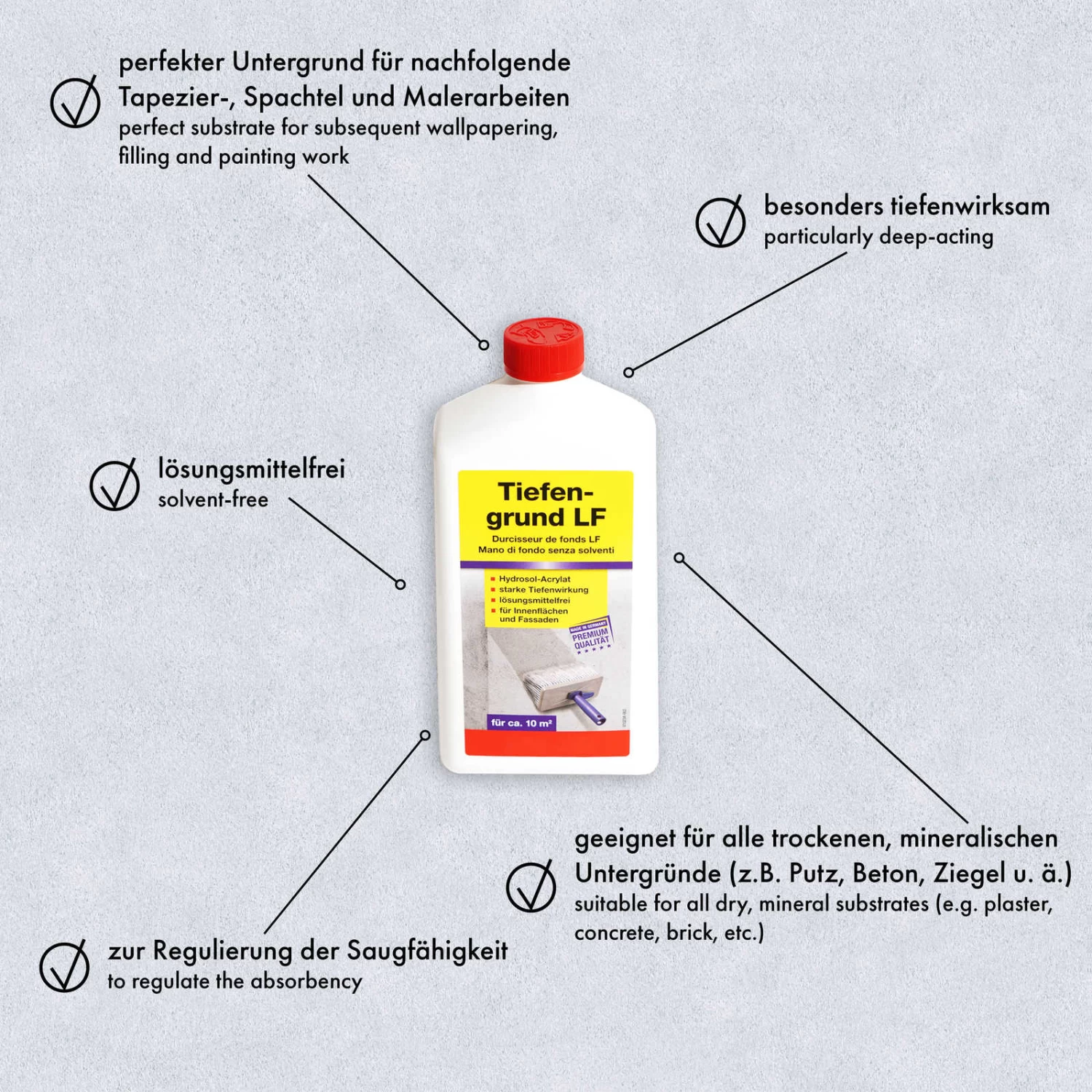 PROVISTON | Durcisseur Fixateur 1 L | Primaire De Fond Intérieur & Extérieur | Grande Absorption 4 PROVISTON | Durcisseur Fixateur 1 L | Primaire De Fond Intérieur & Extérieur | Grande Absorption – Image 4