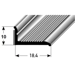 Plinthe Autoadhésive 8 X 18.4 Mm | Pour Une Finition Murale | Aluminium Anodisé