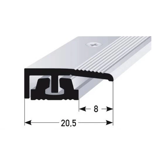 Profilé De Finition | Pour Hauteur 4 - 7 Mm | 20.5 Mm De Large | 2 Pcs | Aluminium Anodisé 1 Profilé De Finition | Pour Hauteur 4 - 7 Mm | 20.5 Mm De Large | 2 Pcs | Aluminium Anodisé