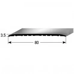 Barre De Seuil | 80 Mm | Type: 350 Aluminium Anodisé -Décoratif Soldes AUER0350