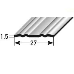 Barre De Seuil | 27 Mm | Type: 439 En Inox Avec Profile Ondulé