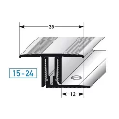 Barre De Seuil à Clipser Pour Sol Stratifié/parquet | Hauteur 15-24 Mm | Aluminium Anodisé 7 Barre De Seuil à Clipser Pour Sol Stratifié/parquet | Hauteur 15-24 Mm | Aluminium Anodisé -Décoratif Soldes AUER0448
