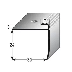 Profilé De Finition à Emboîter Avec Nez Pour épaisseur Sol Jusquà 3 Mm | Aluminium Anodisé 5 Profilé De Finition à Emboîter Avec Nez Pour épaisseur Sol Jusquà 3 Mm | Aluminium Anodisé -Décoratif Soldes AUER0478