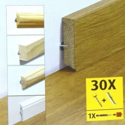 PROVISTON | Clip Universel | Cheville Incl. | Fixation Plinthe | Montage Facile -Décoratif Soldes CH28 3 scaled