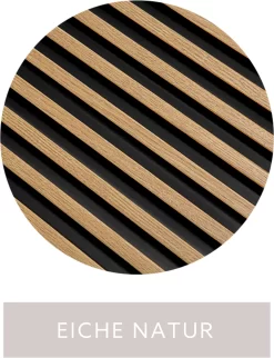 Mardom | Panneaux Acoustiques 3D "0049" | H: 2700 Mm X B: 120 Mm | Chêne Nature | Moderne -Décoratif Soldes Eiche Natur scaled