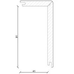PROVISTON | Plinthe Cache Tuyaux | 91 X 41mm | Mélaminé Blanc | Goulotte | Moulure Pour Cacher Rail