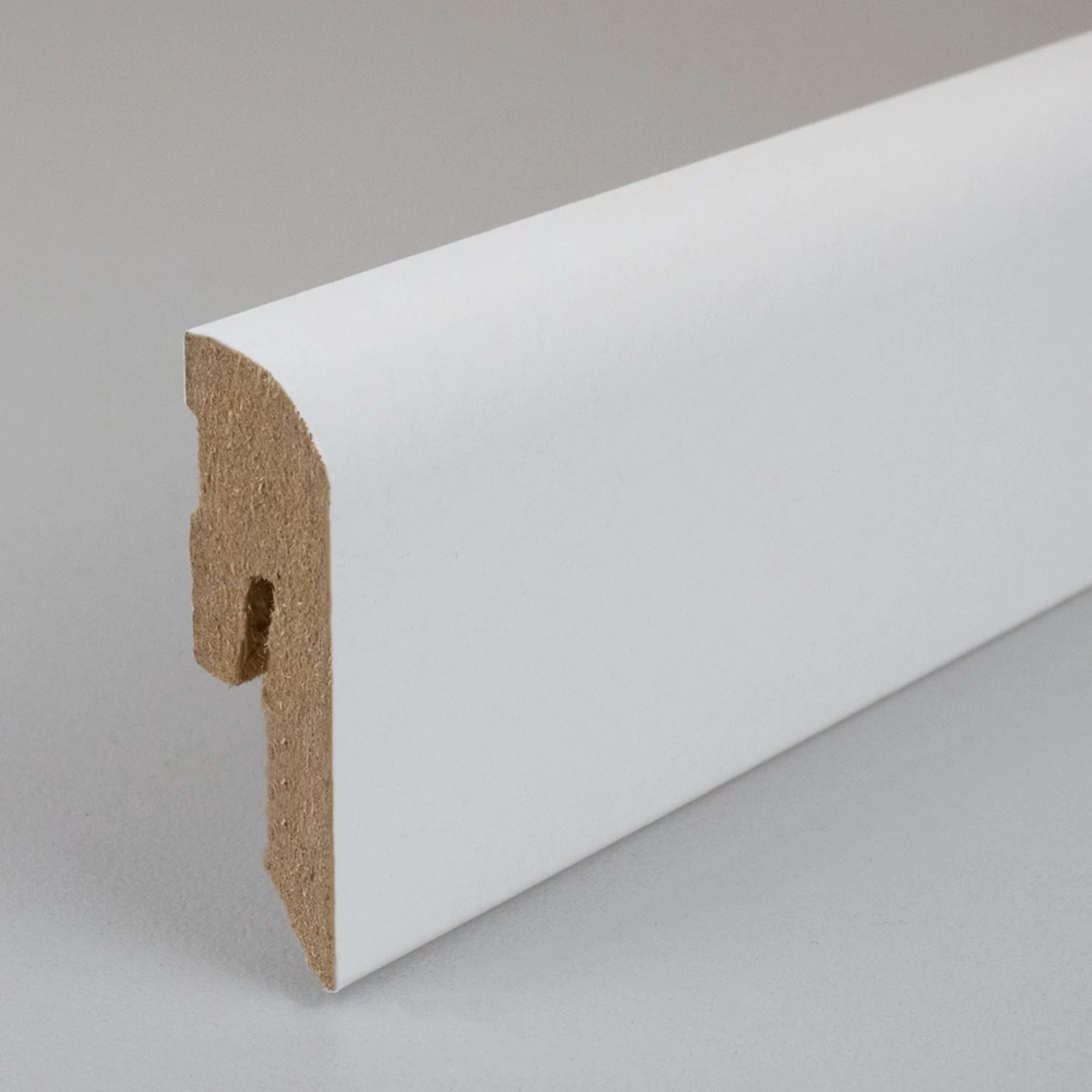 PROVISTON | MDF Blanc | 12 X 42mm | Plinthe Arrondie | Plinthe Mélaminé 2 PROVISTON | MDF Blanc | 12 X 42mm | Plinthe Arrondie | Plinthe Mélaminé – Image 2