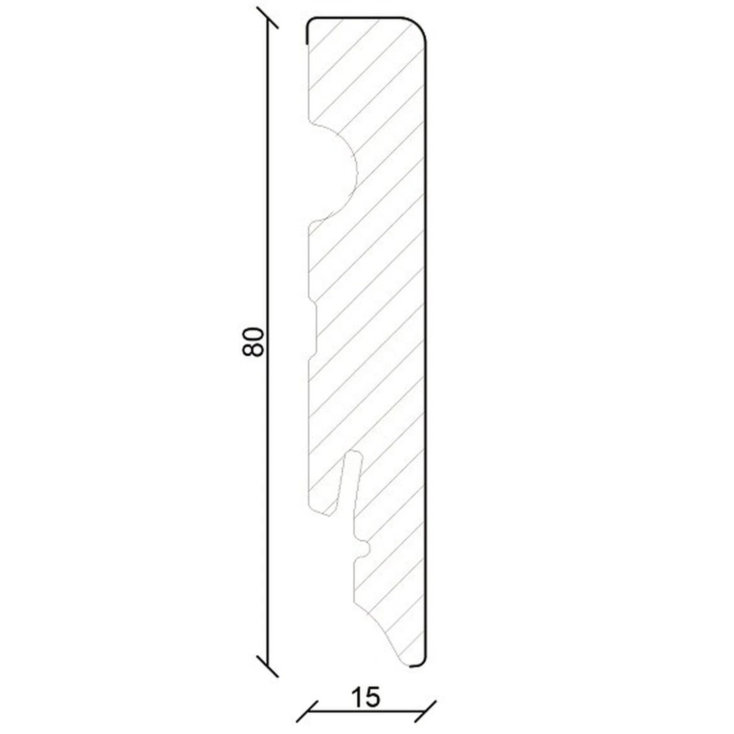 PROVISTON | Plinthe Carrée | Plinthe Plate | 15 X 80mm | MDF Blanc | Plinthe Mélaminée | Moderne 1 PROVISTON | Plinthe Carrée | Plinthe Plate | 15 X 80mm | MDF Blanc | Plinthe Mélaminée | Moderne