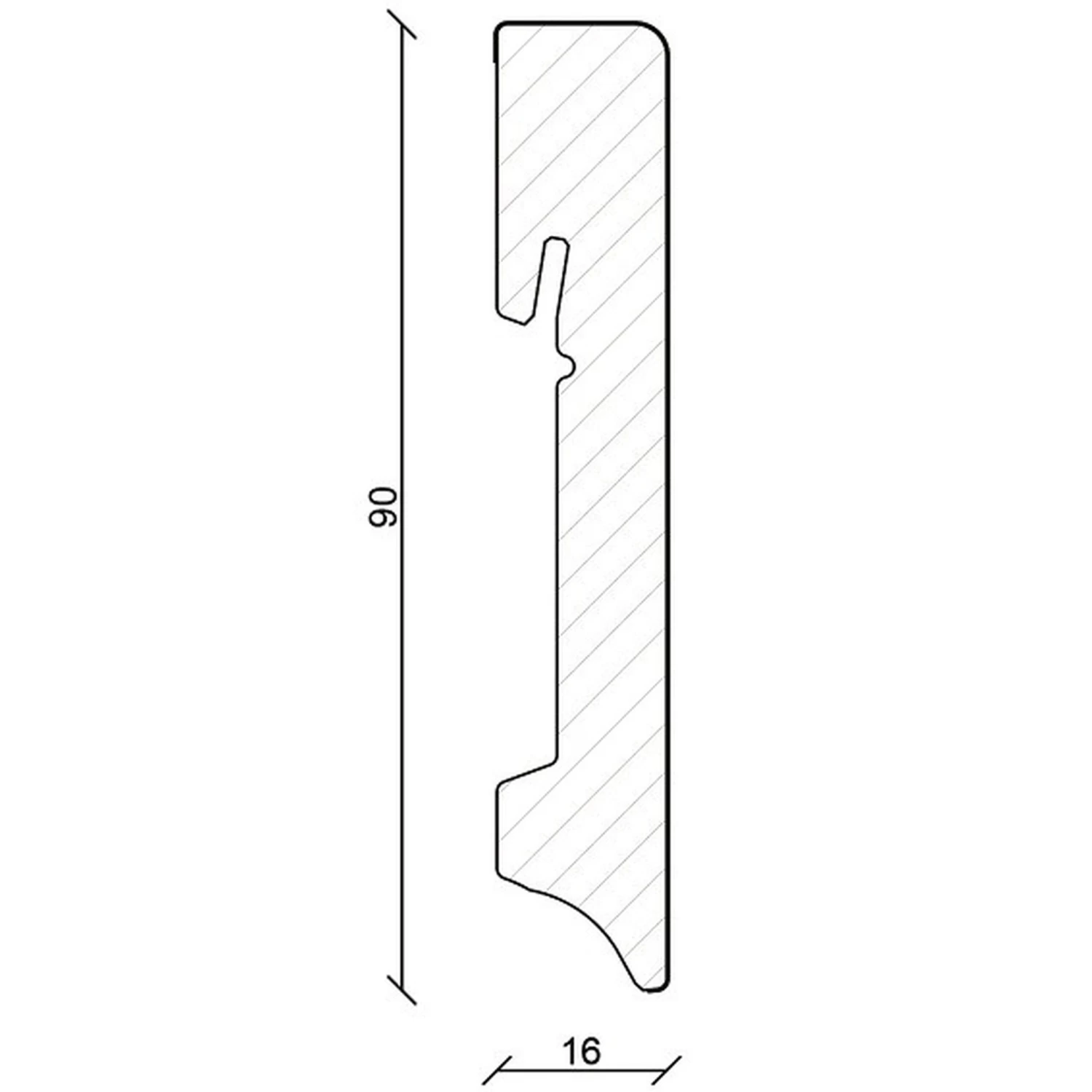 PROVISTON | Plinthe Carrée | 16 X 90mm | Plinthe Blanche | Plinthe Mélaminée | Plinthe Moderne 1 PROVISTON | Plinthe Carrée | 16 X 90mm | Plinthe Blanche | Plinthe Mélaminée | Plinthe Moderne