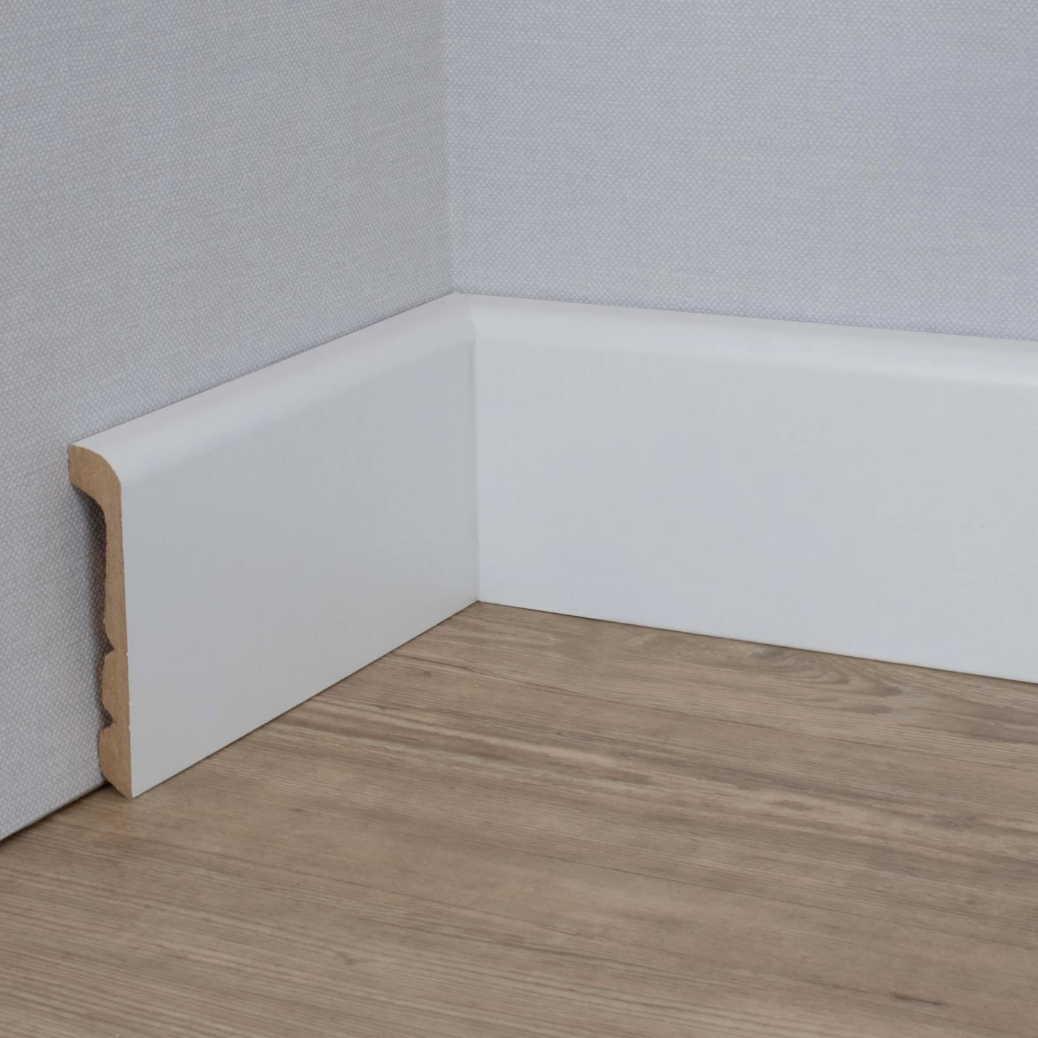 PROVISTON | Surplinthe | 92 X 24mm | Mélaminé Blanc | Ajustable Sur 3 Hauteurs | Plinthe De Rénovation MDF 3 PROVISTON | Surplinthe | 92 X 24mm | Mélaminé Blanc | Ajustable Sur 3 Hauteurs | Plinthe De Rénovation MDF – Image 3