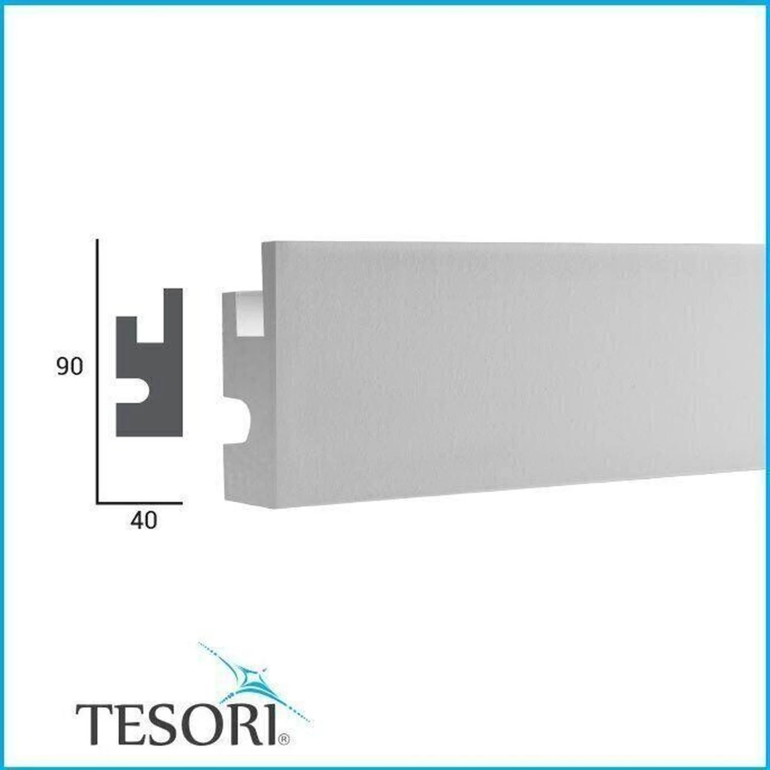 Moulure LED D'époque KD301 | 90 X 40 Mm | Polyuréthane HD, Résistant, éclairage Indirect 2 Moulure LED D'époque KD301 | 90 X 40 Mm | Polyuréthane HD, Résistant, éclairage Indirect – Image 2