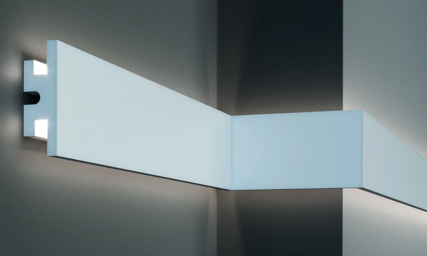 Angle Intérieur De Moulure LED KD302 En Polyuréthane 1 Angle Intérieur De Moulure LED KD302 En Polyuréthane