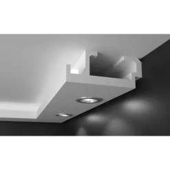 Elite Decor | Moulure De Plafond LED "KD408" | Polystyrène | 195 X 80 X 1150 Mm | Blanc -Décoratif Soldes KD408 3