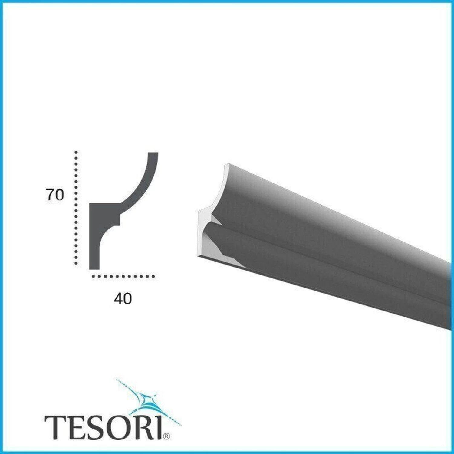 Angle Extérieur De Moulure LED KF701 En Polyuréthane 2 Angle Extérieur De Moulure LED KF701 En Polyuréthane – Image 2