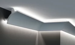 Moulure De Plafond | 90 Mm X 90 Mm | Polyuréthane | KF703 | Moulure Lumineuse