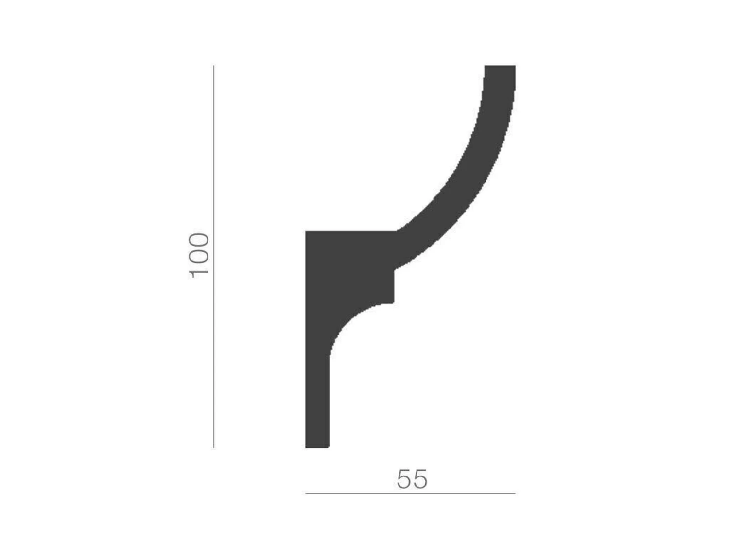 Angle Extérieur De Moulure LED KF712 En Polyuréthane 2 Angle Extérieur De Moulure LED KF712 En Polyuréthane – Image 2