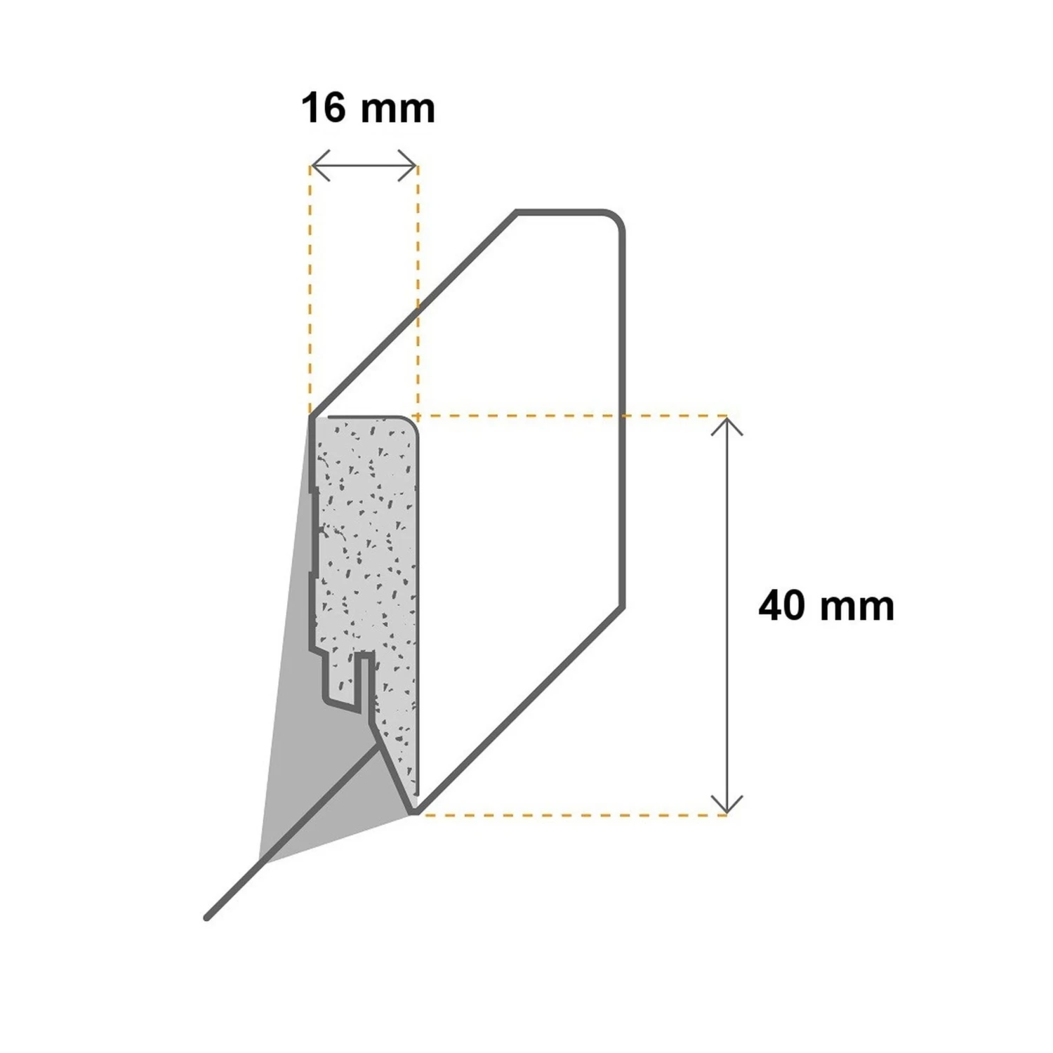 PROVISTON | Plinthe Blanche | 16 X 40mm | Plinthe Carrée | Moderne | MDF 1 PROVISTON | Plinthe Blanche | 16 X 40mm | Plinthe Carrée | Moderne | MDF