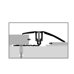 Küberit 386 XXL PPS-Champion 4.0 | Barre De Seuil Stratifié | Largeur:56 Mm | Épaisseur Sol:7-18 Mm -Décoratif Soldes Kueb 8186020 PIKTO