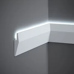 PROVISTON | Sockelleiste "NE016" | 23 X 100 X 2000 Mm | Weiß | Fußleiste | Kabelkanal | Hochwertig -Décoratif Soldes MD016 4