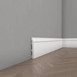 PROVISTON | Sockelleiste "NE020" | 19 X 198 X 2000 Mm | Weiß | Fußleiste | Abdeckleiste | Hochwertig -Décoratif Soldes MD020 5