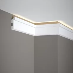 PROVISTON | Sockelleiste "NE024" | 27 X 80 X 2000 Mm | Weiß | Fußleiste | Kabelkanal | Hochwertig -Décoratif Soldes MD024 4