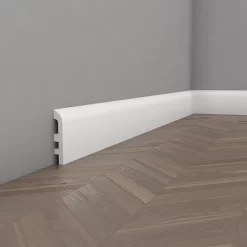 PROVISTON | Sockelleiste "NE355" | 20 X 97 X 2000 Mm | Weiß | Fußleiste | Kabelkanal | Hochwertig -Décoratif Soldes MD355 3