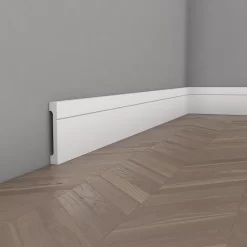 PROVISTON | Sockelleiste "NE356" | 15 X 110 X 2000 Mm | Weiß | Fußleiste | Kabelkanal | Hochwertig -Décoratif Soldes MD356 3