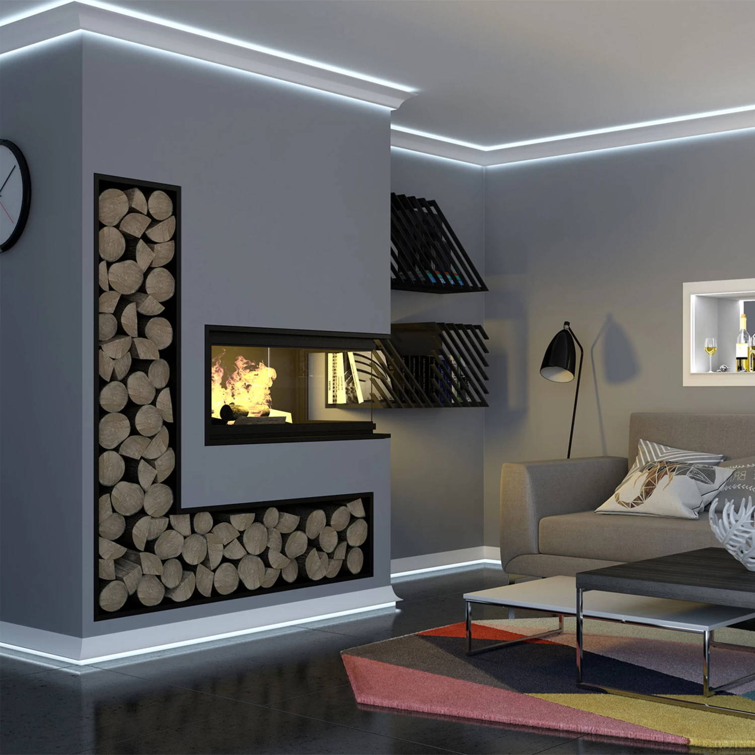 Plinthe Lumineuse QL007 Mardom Decor | Plinthe LED En Polyuréthane Résistant Pour éclairage Indirect 3 Plinthe Lumineuse QL007 Mardom Decor | Plinthe LED En Polyuréthane Résistant Pour éclairage Indirect – Image 3