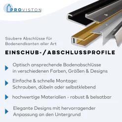PROVISTON | Profil D'arrêt | Largeur:34 Mm | Hauteur:2.5 Mm | Longueur:2700 Mm | Alu Anodisé | Lisse 6 PROVISTON | Profil D'arrêt | Largeur:34 Mm | Hauteur:2.5 Mm | Longueur:2700 Mm | Alu Anodisé | Lisse -Décoratif Soldes PROVISTON Einschubprofile USP 3