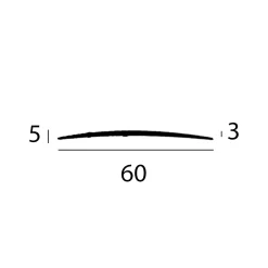 Barre De Seuil | Hauteur 5 Mm | Largeur 60 Mm | Longueur 1000 Mm | Alu Anodisé