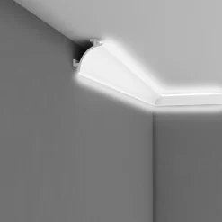 PROVISTON | Lichtleiste "RM001" | 147 X 147 X 2000 Mm | Weiß | Deckenleiste | Stuckleiste | Modern -Décoratif Soldes QL001 5