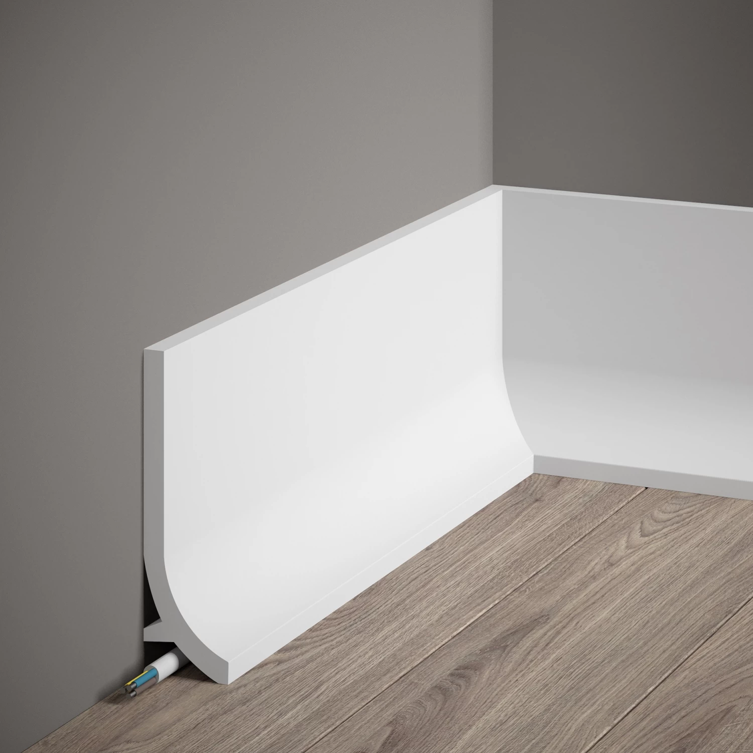 PROVISTON | Sockelleiste "RT011" | 40 X 135 X 2000 Mm | Weiß | Fußleiste | Kabelkanal | Hochwertig 3 PROVISTON | Sockelleiste "RT011" | 40 X 135 X 2000 Mm | Weiß | Fußleiste | Kabelkanal | Hochwertig – Image 3