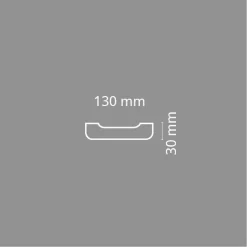 Wiesemann | Planche | PU | 130 X 30 X 2600 Mm | Chêne Blanc | Poutre Imitation Bois | Haute Densité