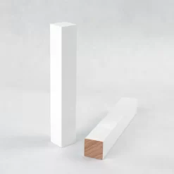 Jonctions Universelles Angles Rentrants /sortants, 18 X 18 X 118, Bois Massif Hêtre, Laqué En Blanc -Décoratif Soldes ZUB013B 3 scaled