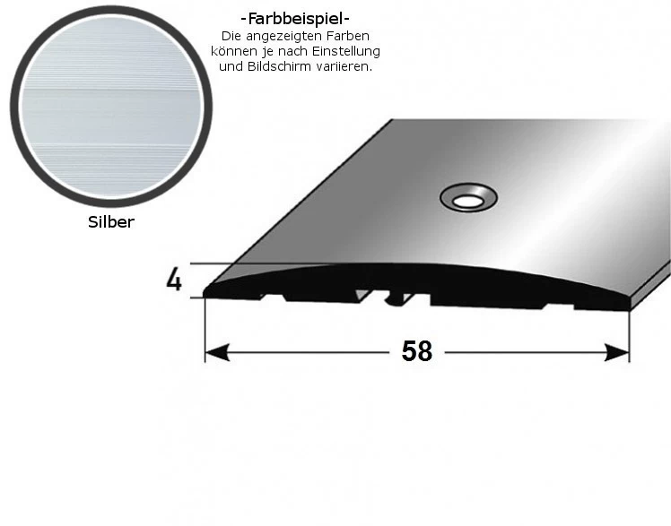 Barre De Seuil | 58 Mm | Type: 08 Aluminium Anodisé 3 Barre De Seuil | 58 Mm | Type: 08 Aluminium Anodisé – Image 3