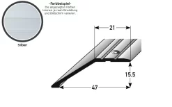 Profilé De Finition Sol Stratifié | épaisseur: 8.5 - 15.5 Mm | Alu Anodisé