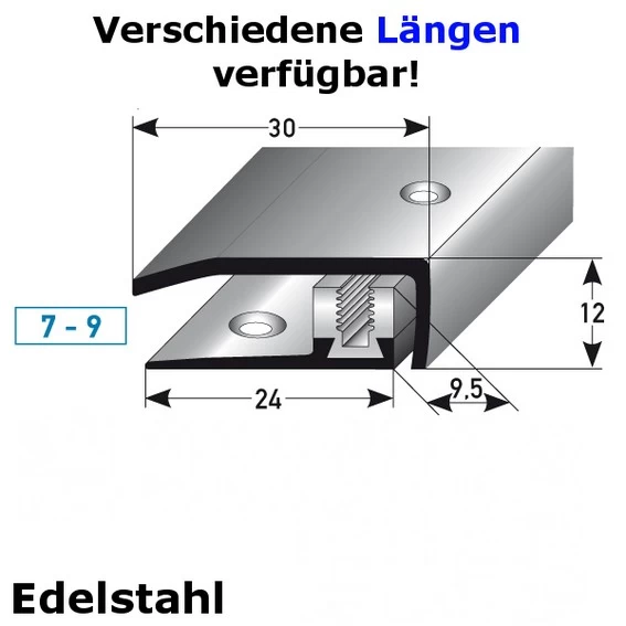 Profilé De Finition Sol Stratifié | Hauteur 7 X 9 Mm | Inox | Flex 1 Profilé De Finition Sol Stratifié | Hauteur 7 X 9 Mm | Inox | Flex