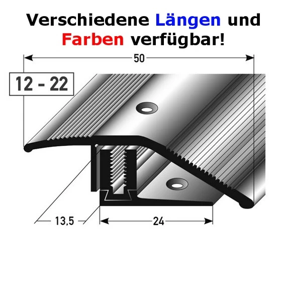 Profilé De Rattrapage | Barre De Seuil Sol Stratifié | H 12 X 22 Mm | L 50 Mm | Alu Anodisé Flex 1 Profilé De Rattrapage | Barre De Seuil Sol Stratifié | H 12 X 22 Mm | L 50 Mm | Alu Anodisé Flex