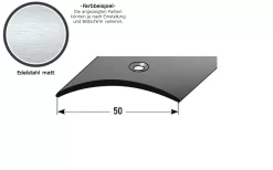 Barre De Seuil | 50 Mm | Centré | Type: 155 Inox | 1.5 Mm D'épaisseur 7 Barre De Seuil | 50 Mm | Centré | Type: 155 Inox | 1.5 Mm D'épaisseur -Décoratif Soldes auer0155 mittig matt