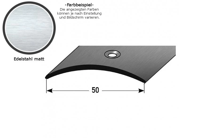 Barre De Seuil | 50 Mm | Centré | Type: 155 Inox | 1.5 Mm D'épaisseur 4 Barre De Seuil | 50 Mm | Centré | Type: 155 Inox | 1.5 Mm D'épaisseur – Image 4
