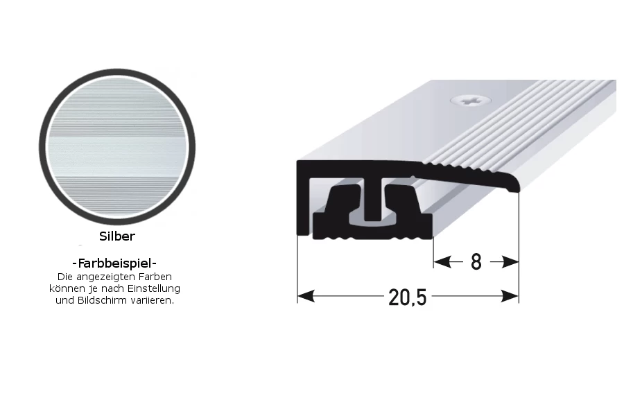 Profilé De Finition | Pour Hauteur 4 - 7 Mm | 20.5 Mm De Large | 2 Pcs | Aluminium Anodisé 2 Profilé De Finition | Pour Hauteur 4 - 7 Mm | 20.5 Mm De Large | 2 Pcs | Aluminium Anodisé – Image 2