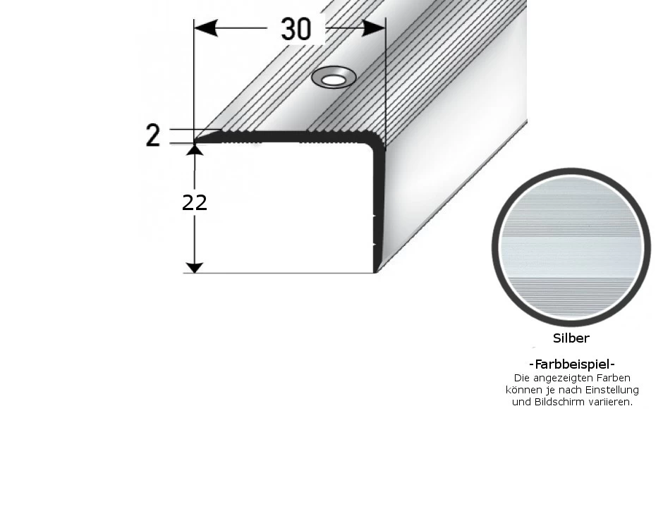 Nez De Marche | Largeur 30 Mm | Hauteur 22 Mm - 52 Mm | Aluminium 1 Nez De Marche | Largeur 30 Mm | Hauteur 22 Mm - 52 Mm | Aluminium