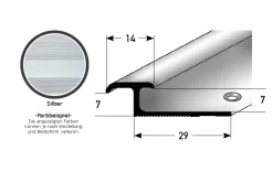 Double Profilé De Finition à Emboîter Pour Sol Stratifié | Hauteur 3 - 7 Mm | Aluminium Anodisé