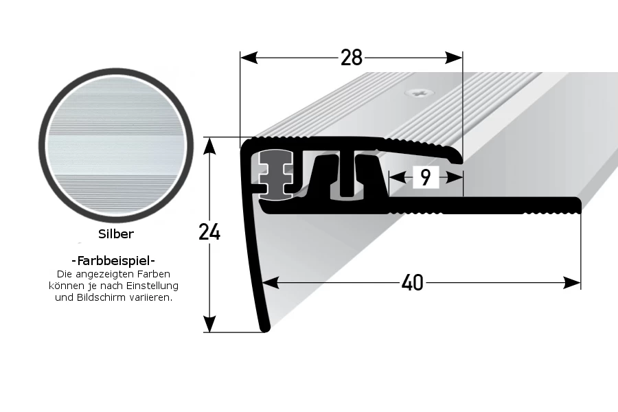 Nez De Marche à Clipser | Hauteur 4 - 7 Mm | 28 Mm De Large | 2 Pcs | Aluminium Anodisé 1 Nez De Marche à Clipser | Hauteur 4 - 7 Mm | 28 Mm De Large | 2 Pcs | Aluminium Anodisé