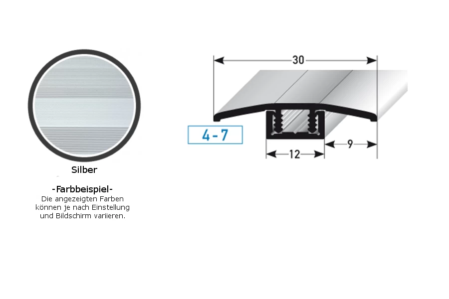 Barre De Seuil Sol Stratifié | Hauteur 4 - 7 Mm | Largeur 30 Mm | Aluminium Anodisé 2 Barre De Seuil Sol Stratifié | Hauteur 4 - 7 Mm | Largeur 30 Mm | Aluminium Anodisé – Image 2