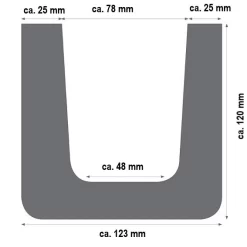 Wiesemann | Fausse Poutre | PU | 120 X 120 X 2000 Mm | Chêne Blanc | Poutre Imitation Bois | HD