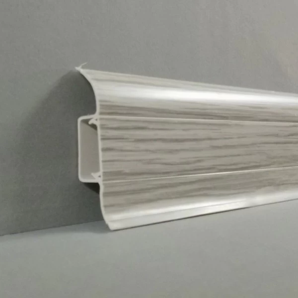 Plinthe PVC Avec Goulotte Cache Fils En Frêne 1 Plinthe PVC Avec Goulotte Cache Fils En Frêne