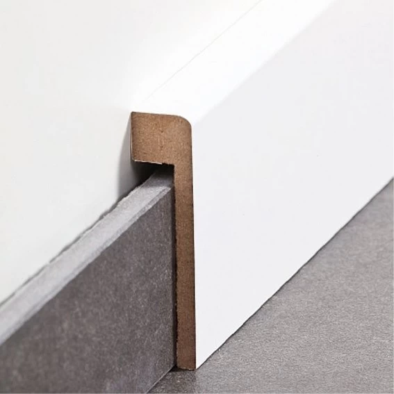 PROVISTON | Surplinthe Carrelage | Jusqu'à 85 Mm Hauteur | 19 X 96 X 2500 Mm | MDF Mélaminé | Blanc 2 PROVISTON | Surplinthe Carrelage | Jusqu'à 85 Mm Hauteur | 19 X 96 X 2500 Mm | MDF Mélaminé | Blanc – Image 2